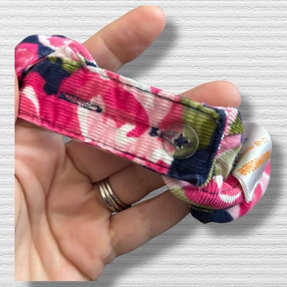 Gymboree Rose to the Occasion Corduroy Romper 12–18M Navy Pink Floral 2016 - Picture 4 of 5